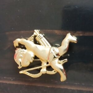 Vintage AJC Brooch Angel Cherub Valentine